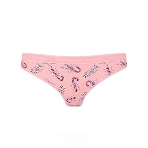 Victoria's Secret Pink Candy Cane Print Briefs